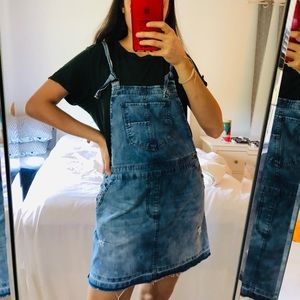 Forever 21 Denim Skirt Overall
